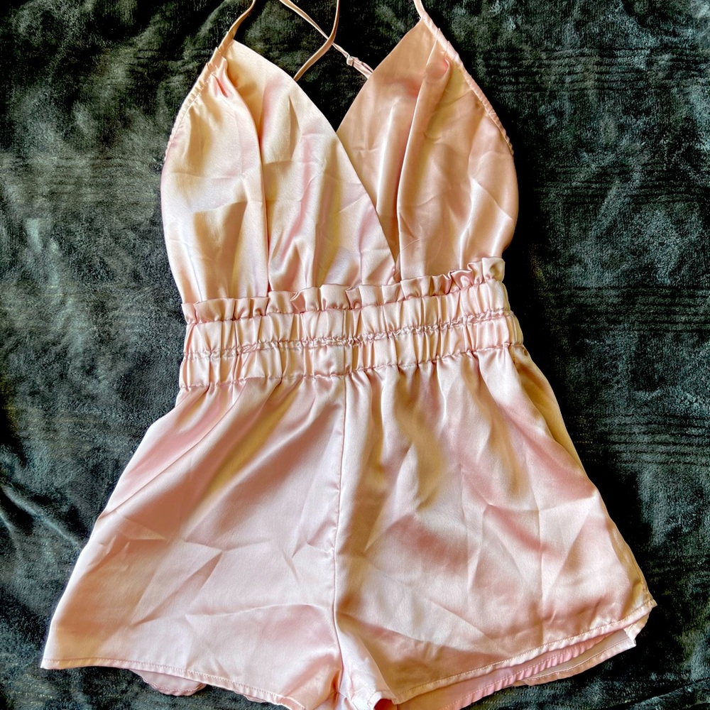 Silk romper